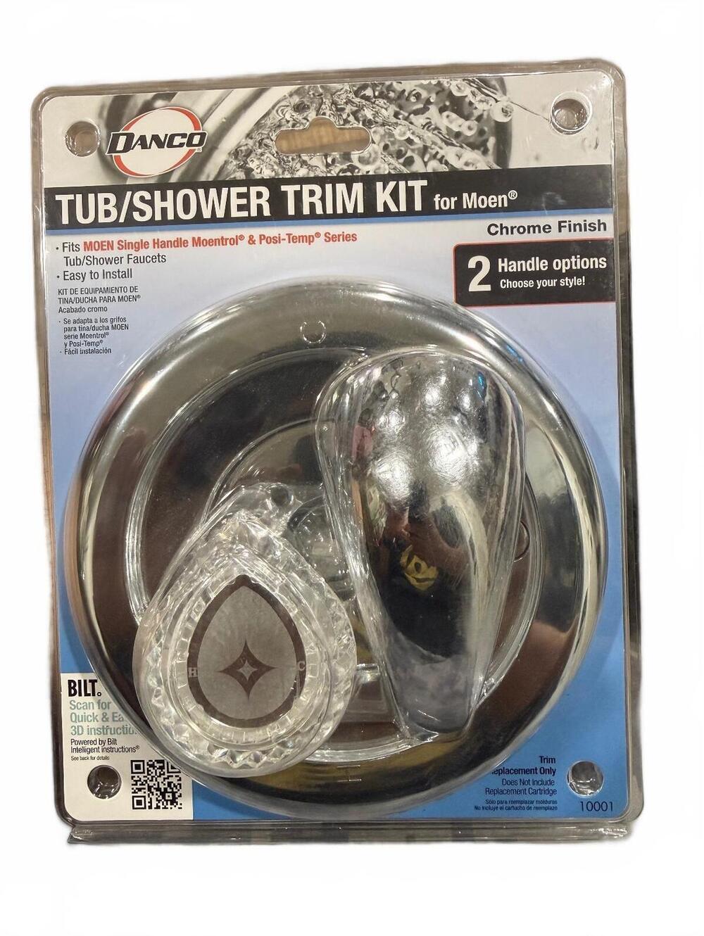 Danco Tub/Shower Trim Kit for Moen Single Handle Faucets Chrome Finish